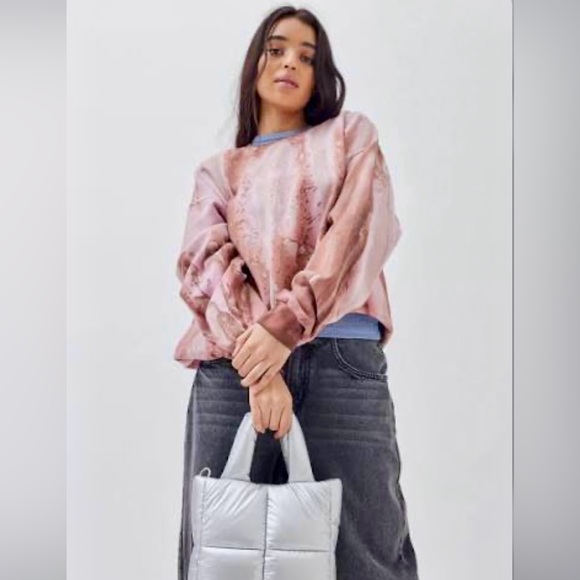 Urban Outfitters Silver Millie Puffy Mini Tote Crossbody Bag - Picture 2 of 5